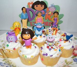 Nickelodeon Dora The Explorer 10 Cake Toppers Cupcake Toppers Party Decorations