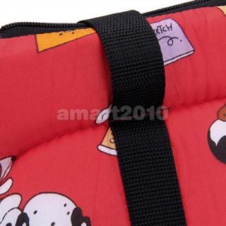 Red Soft Dog Pet Travel Carrier Tote Shoulder Bag Sz S