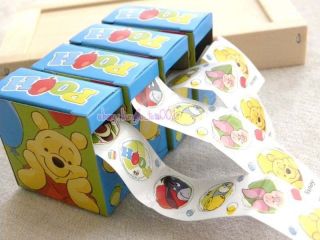 Winnie Pooh Tigger Piglet Birthday x'mas Party Gifts 4 Roller Boxes 144 Stickers