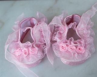 Pink Bud Silk Rose Baby Girls Warm Cotton Cloth Shoes Soft Bottom Fit 0 14 Month