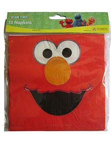 Sesame Street Elmo Birthday Party Napkins Serviettes Supplies