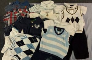 16 PC Lot Newborn Baby Boy Clothes Size 0 3 Months Dress Clothes Outfits