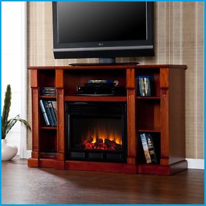New Modern Wall Electric Entertainment Media Center Fireplace Heater Furniture