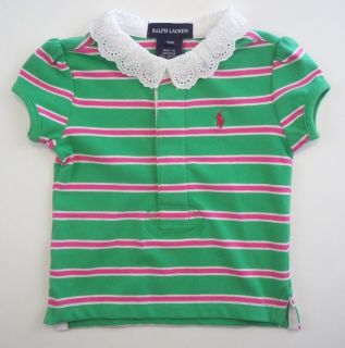 Girls Polo Ralph Lauren Stripe Rugby Shirt