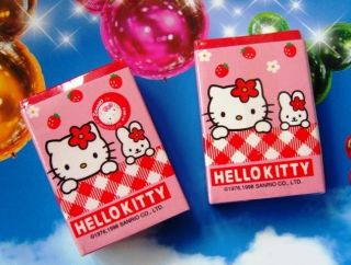 ★ Free SHIP ★ 2 x Vintage 1998 Hello Kitty Red Erasers