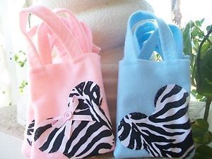 Minnie Mickey Mouse Zebra Sweet Set Felt Bags Party Supplies