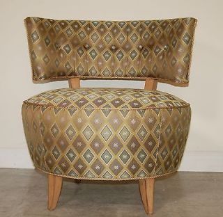Swaim Upholstery Furniture Contemporary Little Miss Button Back Accent Chair 842