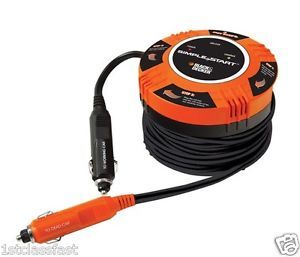 12volt DC Car Lighter Socket Jumper Cable Extension Cord w Two 12V Male Plugs