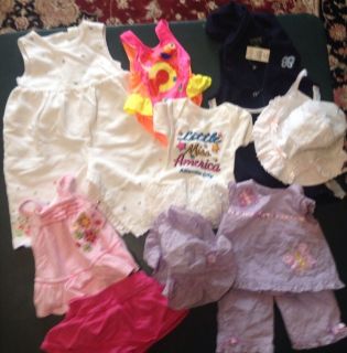 Large Lot of 12M Baby Girl Clothes