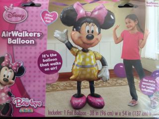 Minnie Mouse Birthday 54" Airwalker Air Walker Jumbo Balloon Party Supplies Ears