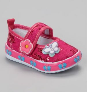 New Zulily Little Berry Baby Toddler Girls Mary Jane Sneaker Shoes Size 8