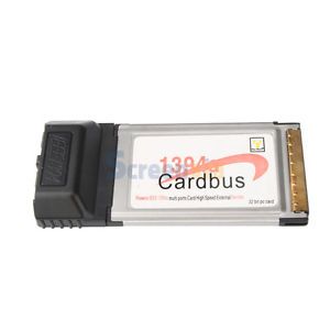 Laptop 2 Port 1394 6 Pin Firewire PCMCIA CardBus Adapter