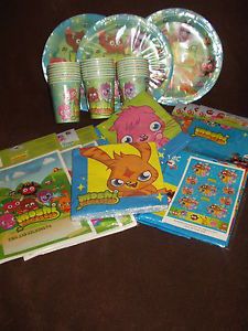 Moshi Monsters 107 Piece Birthday Party Pack Package Set 4 24 Plate Cup Loot Etc
