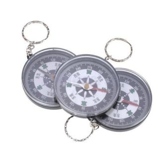 3 Lot Travel Favor Compass Keychain Key Ring Outdoor Activity Sport Party Gift