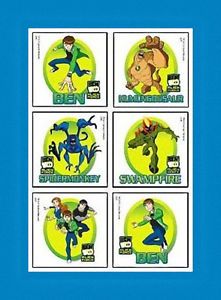 12 Ben 10 Temporary Tattoos Party Favors