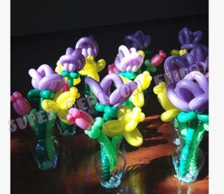 Magic Animal Making DIY Mixed Colors Latex Twist Long Balloons Assorted Party