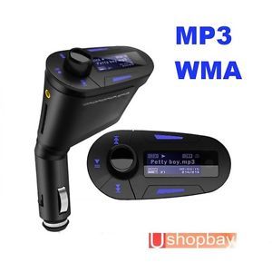Wireless Car  WMA Player FM Radio Transmitter SD MMC Card Slot USB Remote