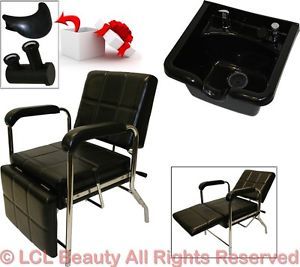 ABS Plastic Shampoo Bowl Sink Shampoo Chair Leg Rest Barber Spa Salon Equipment