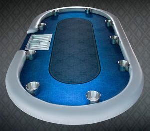 Custom Poker Table with Casino Style Gaming Cloth