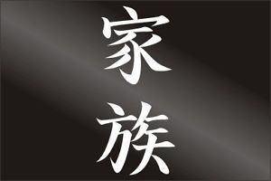 Family Japanese Kanji Symbol Decals Stickers Emblems 29