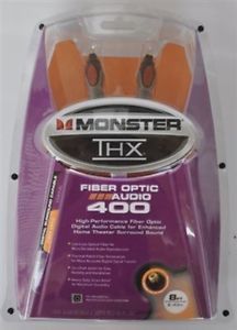 Monster Cable THX 400 Digital Fiber Optic Audio 8ft Cable