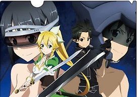 Sword Art Online Sao Anime Manga Kirito Sugu Leafa Lyfa File Folder Clearfile