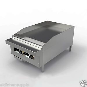 New Restaurant Heavy Duty Stainless Steel Gas Griddle Grill Model PG 24