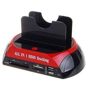 IDE SATA HDD Hard Drive Dock Station USB Hub Reader