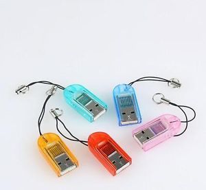 USB 2 0 TF T Flash Micro SD Memory Card Reader Colorful for PDA Phone  3201