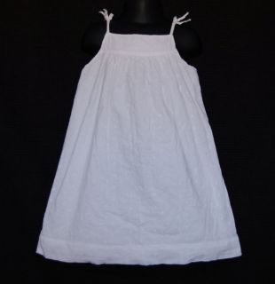 Baby Gap Girl White Eyelet Summer Portrait Beach Dress Size 4T Kids Clothes