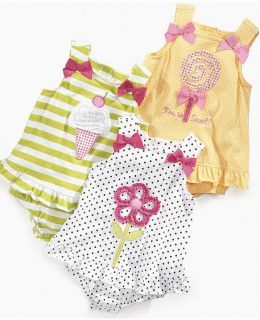 First Impressions Baby Girl Clothes Dress Yellow White Flower 3 6 9 Months