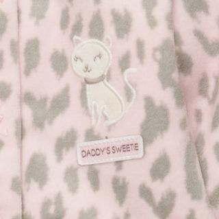 Carters Baby Girl Clothes Sleepwear Pajama Pink Gray Cat 3 6 9 Months