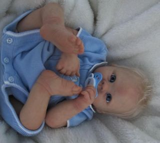 Doves Nursery Realistic Reborn Baby Boy Cradle Kit 'Harry' by Linda Murray