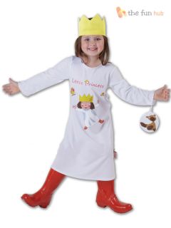 Girls "Little Princess" Outfit Kids Book Week Milkshake TV Fancy Dress Costume