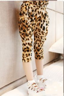Classic Baby Boys Girls Leopard Vest T Shirt Harem Pants Kids Suits Outfits 2 3Y