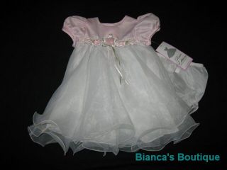 New "Layered Rose" Dress Girls Baby Summer Clothes 6M Boutique RARE Editions