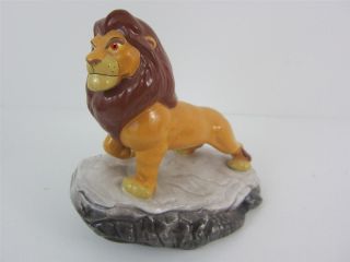 Disney Lion King Figurine Lot 5pc Pottery Simba Mufasa Pumbaa Timon Scar Rafiki