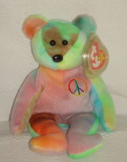 Ty Beanie Baby Peace 4053 Bear 1996