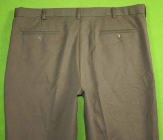 Savane Flex Waist Sz 40 x 32 Mens Brown Dress Pants 3A62