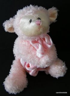 Pink Prayer Fluffles Lamb Sheep Baby Gund Lovey with A Blanket Lovey 058159
