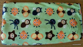 Green Brown Bugs Northpoint Baby Blanket Blue Spiders Orange Yellow Plush