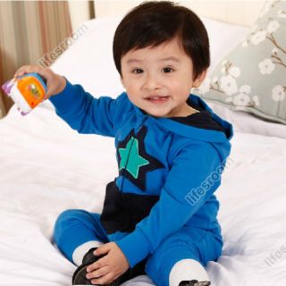 Baby Kid Toddler Infant Boy Star Onesie Bodysuit Romper Jumpsuit Coverall Outfit