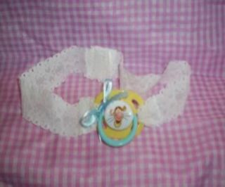 Custom Made Adult Sissy Baby Strap on Time Out Pacifier Blue Disney Fun for Play