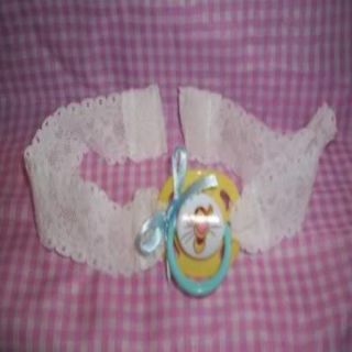 Custom Made Adult Sissy Baby Strap on Time Out Pacifier Blue Disney Fun for Play