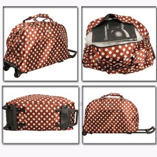 Wheeled Duffle Gym Bag Pull Rod Luggage Travel Bag Rolling Bag B