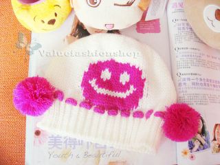 Cute Baby Boys Toddler Girl Knit Crochet Beanie Hat Infant Winter Warm Cap H1690