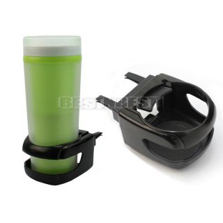 Black Plastic Clip on Car Drink Holder in Car Cup Bottle Can Stand Holder New