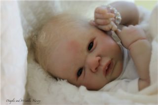 Reborn Baby Girl Gabriella Lifelike Doll Art Newborn Dimples and Wrinkles
