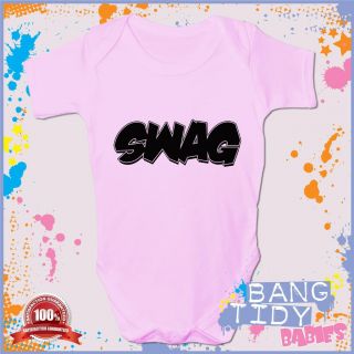 Swag Baby Grow Funny Boy Girl Babies Clothing Cool Fun Gift