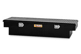 04 12 Chevy Colorado Truck Tool Box Black 11 25" H to 20" w Yellow Label